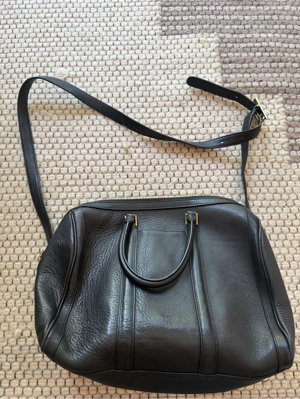 Alc Lucas Leather Satchel Bag Tote